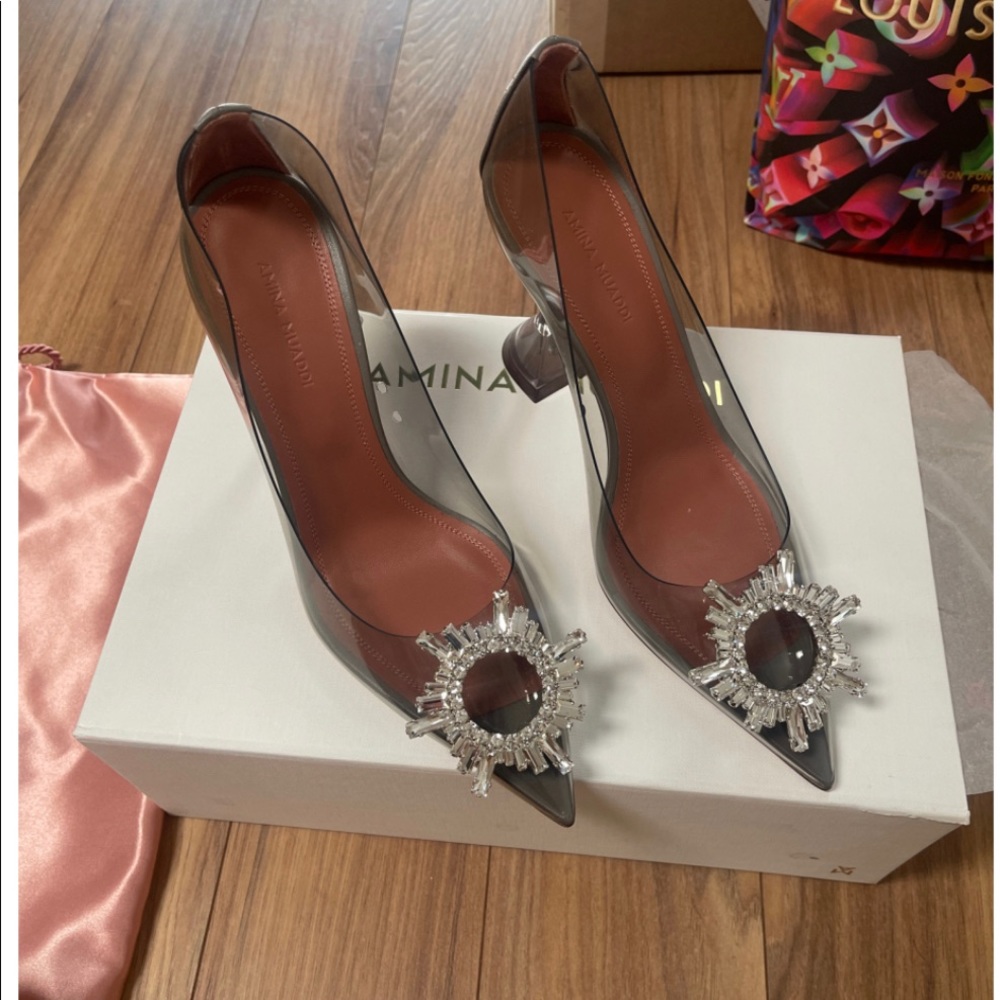 Amina Musddi
Light grey PVC Begum pumps size 36.5